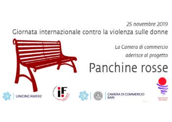 Comitato Imprenditoria Femminile - progetto 'Panchine rosse' contro la violenza sulle donne