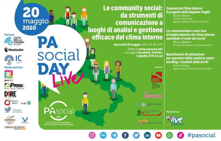 DIRETTA - PA Social Day 2020. Mercoledì 20 maggio