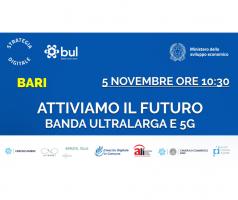 Banda Ultralarga e 5G - Incontro on line fra imprese ed istituzioni il 5 novembre dalle 10,30