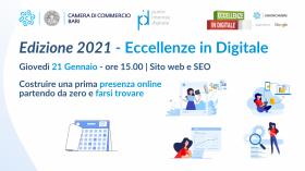 Eccellenze in Digitale edizione 2021 - Nuovo ciclo di seminari riparte da giovedì 21 Gennaio