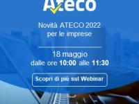Webinar gratuito sulle novità ATECO 2022: mercoledì 18 maggio