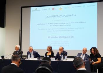 Convegno Balcani - 'L' Adriatico come comunità geo-economica per la pace e la stabilità tra Europa e Mediterraneo'