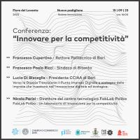 'Innovare per la competitività' - Fiera del Levante - 15 settembre
